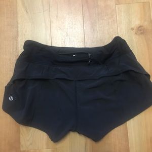 Lululemon speed shorts, size 6